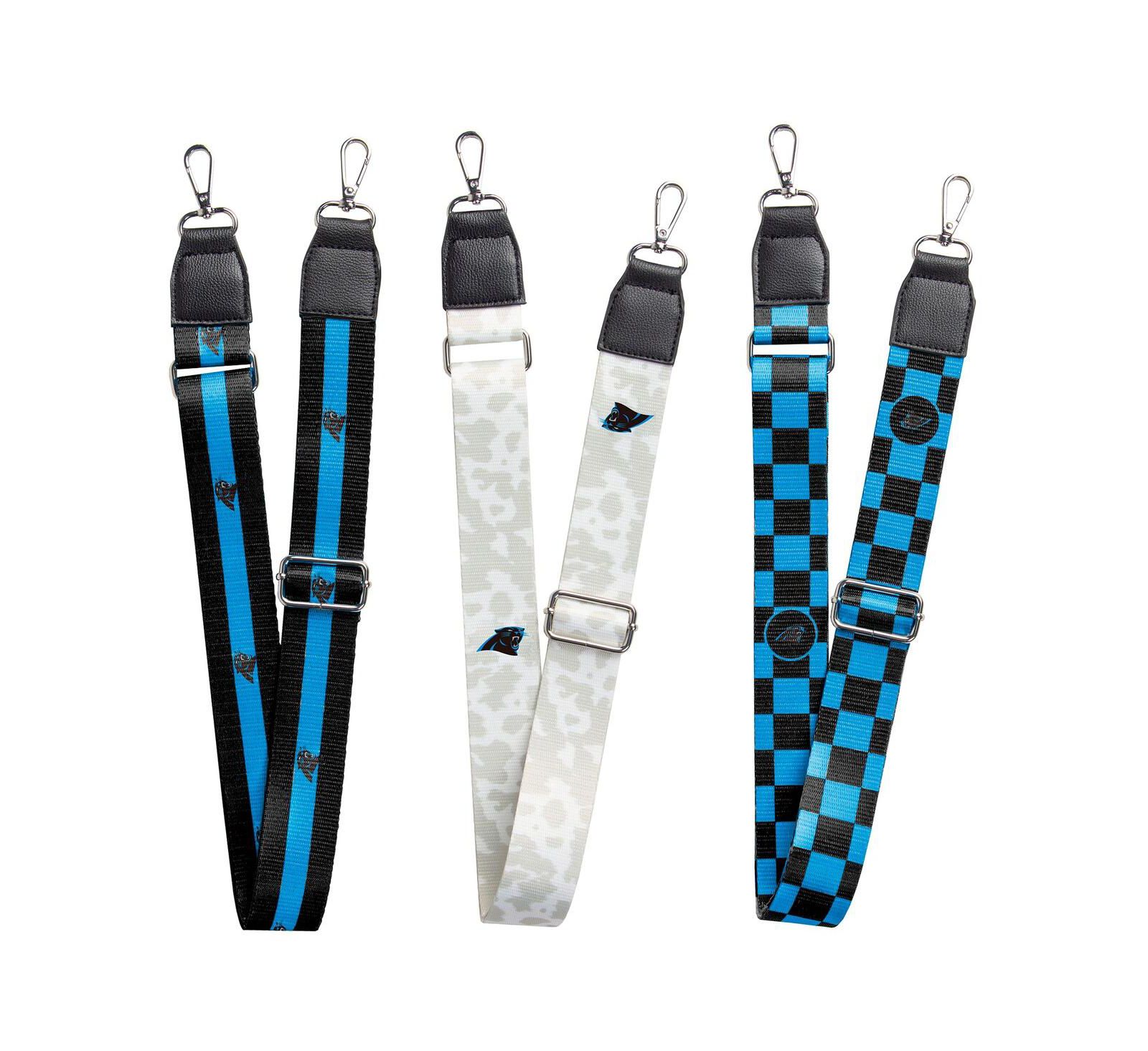 Logo Brands 3-Pack Carolina Panthers Bag Strap Set
