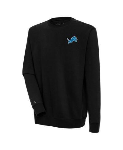 Antigua Мужской черный свитшот Victory Pullover Detroit Lions