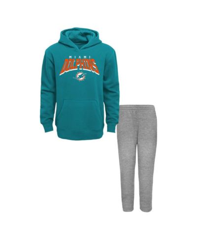 Комплект Outerstuff для малышей: худи и спортивные штаны Miami Dolphins Dynamic Duo