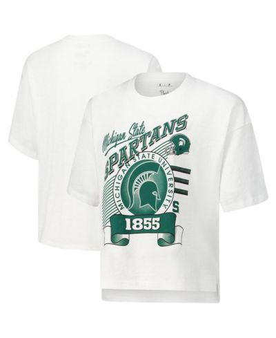 Женская футболка Pressbox Michigan State Spartans Rock Roll Slub