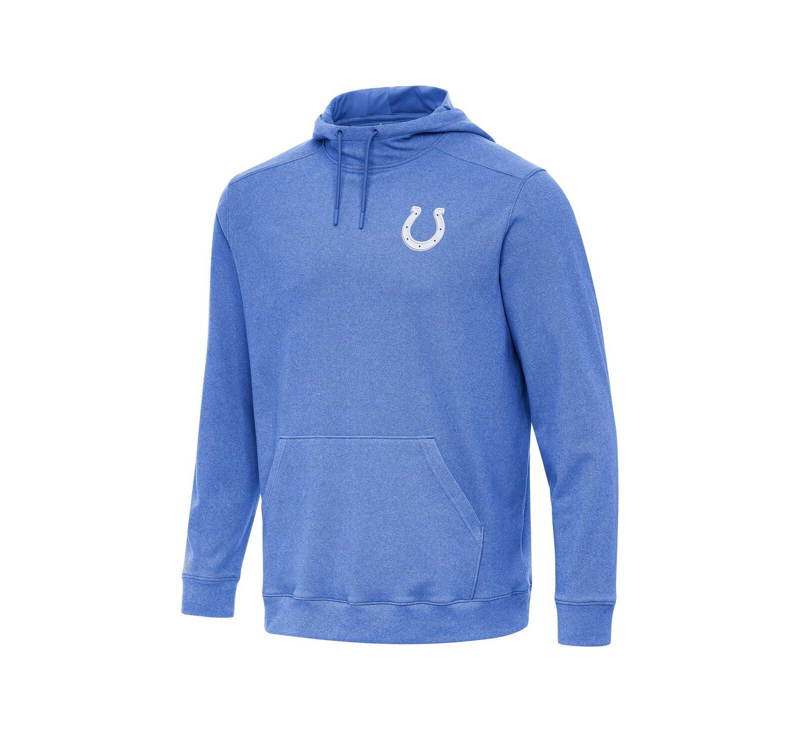 Мужское худи Antigua Heather Royal Indianapolis Colts Cloud Pullover Hoodie