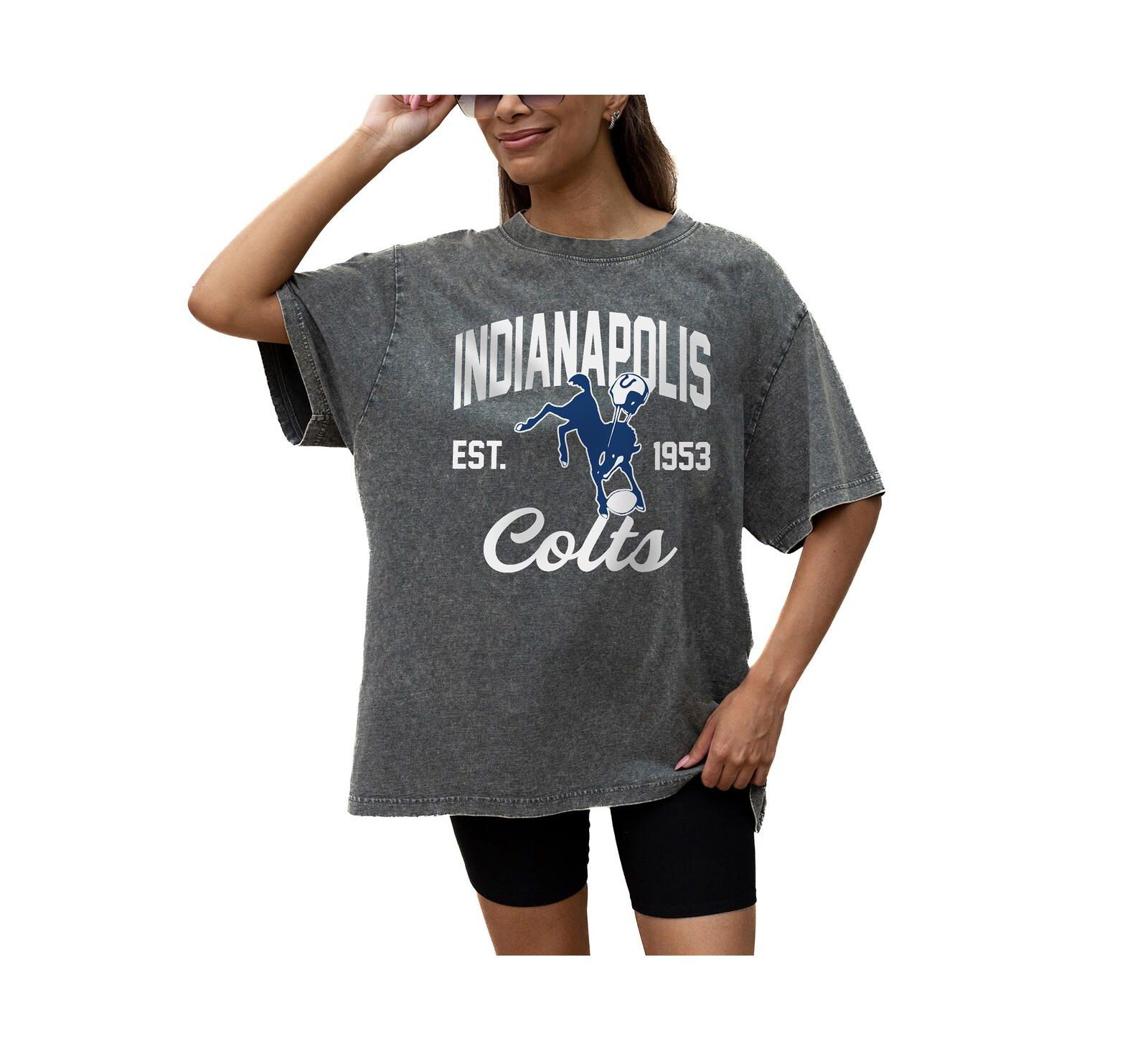 Gameday Couture Женская оверсайз футболка Indianapolis Colts Snow Wash