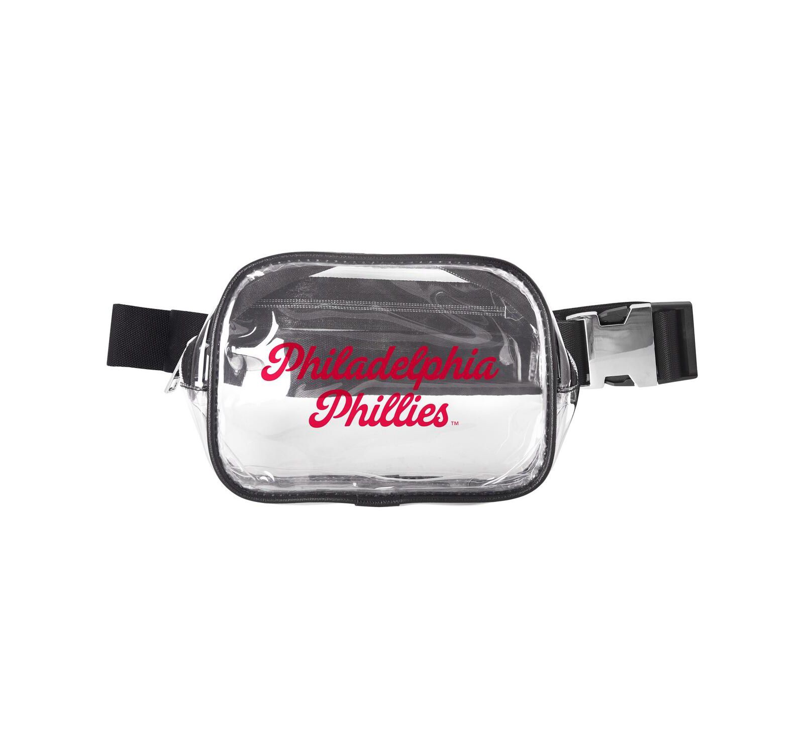 Logo Brands Philadelphia Phillies Clear Belt Bag