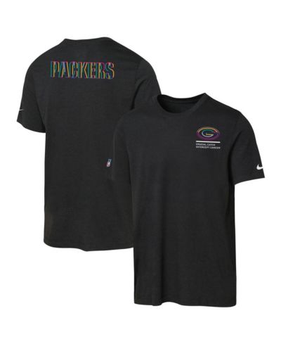 Nike Big Boys and Girls Black Green Bay Packers 2025 NFL Crucial Catch Tri-Blend Dri-FIT T-Shirt