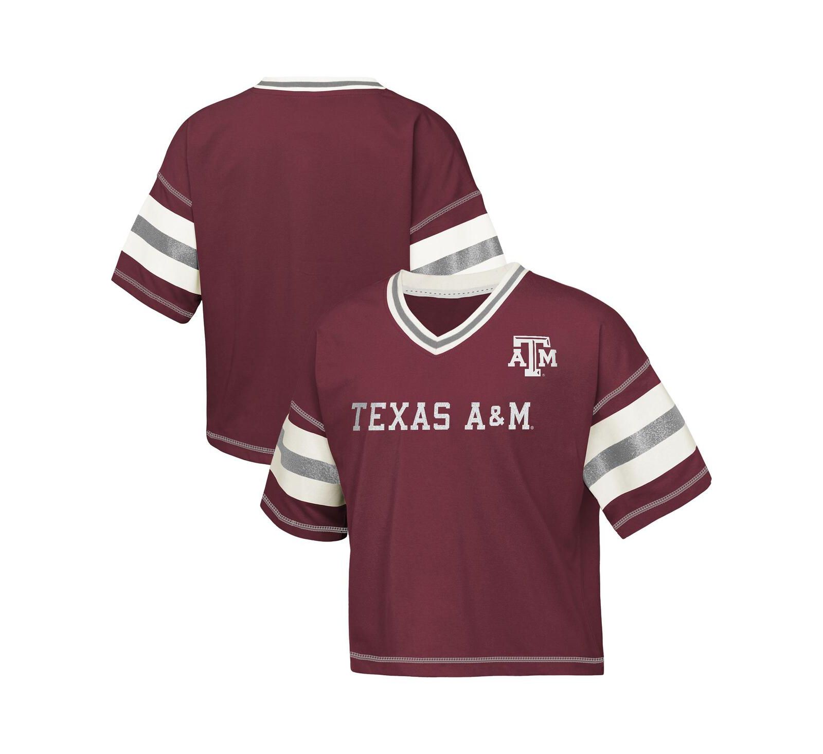 Женская футболка Outerstuff Texas A&M Aggies Maroon V-Neck