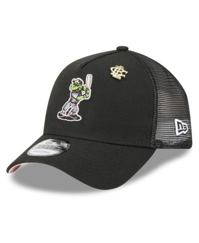 Мужская кепка New Era Chicago White Sox 2025 Big League Chew A-Frame 9FORTY Adjustable Trucker, черная