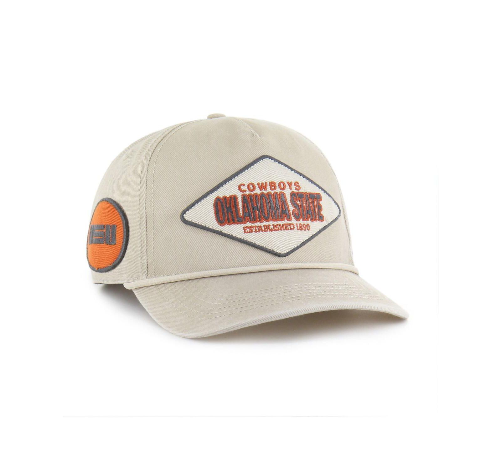 Кепка '47 Brand Men's and Women's Cream Oklahoma State Cowboys Outdoorsmen Cairn Hitch Adjustable