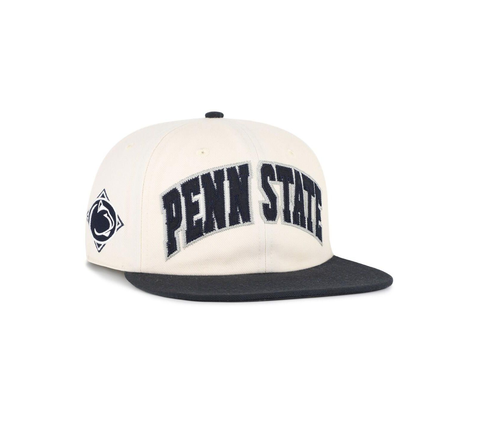 '47 Brand Men's and Women's Natural Penn State Nittany Lions Crossover Off Hand Captain Adjustable Hat