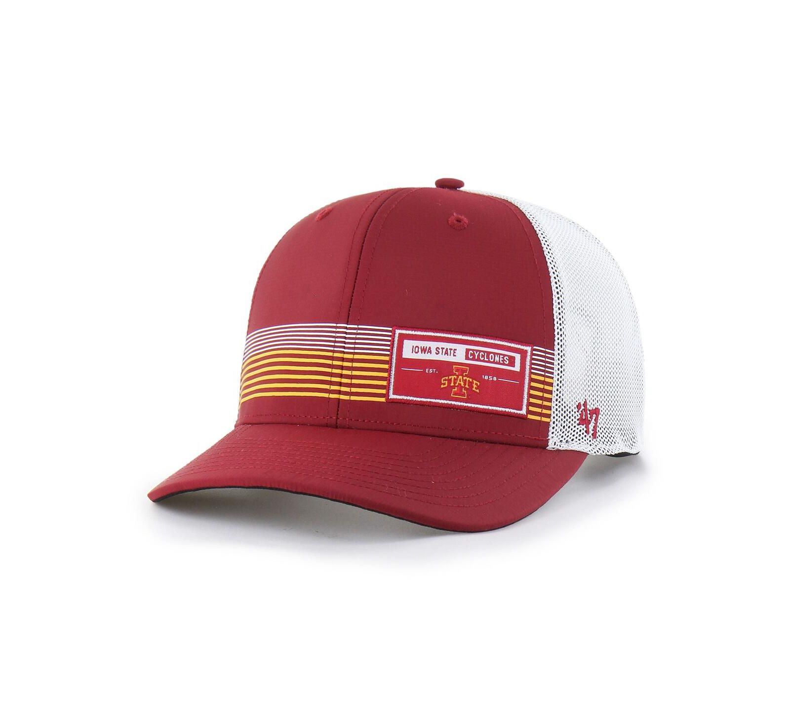 '47 Brand Мужская Cardinal Iowa State Cyclones Rangefinder Brrr Trucker Adjustable Hat