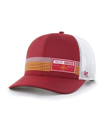'47 Brand Мужская Cardinal Iowa State Cyclones Rangefinder Brrr Trucker Adjustable Hat