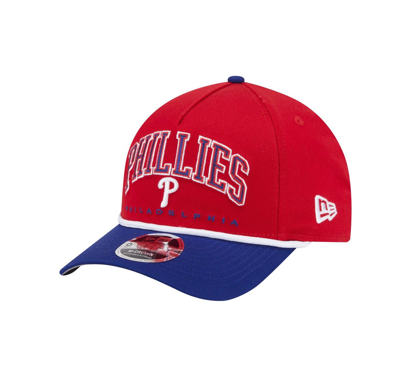 New Era Мужская Red/Royal Philadelphia Phillies Arch 9FORTY A-Frame M-Crown Adjustable Hat