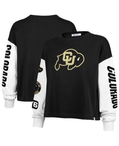 '47 Brand Женская футболка с длинным рукавом Black Colorado Buffaloes Sydney