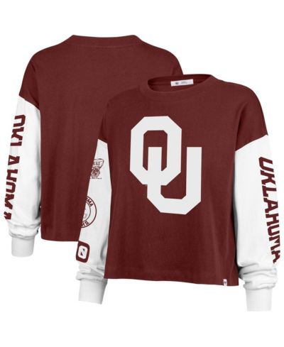 Женская футболка '47 Brand Oklahoma Sooners Long Sleeve