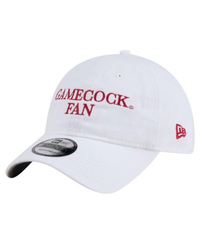 New Era Мужская регулируемая кепка South Carolina Gamecocks, белая