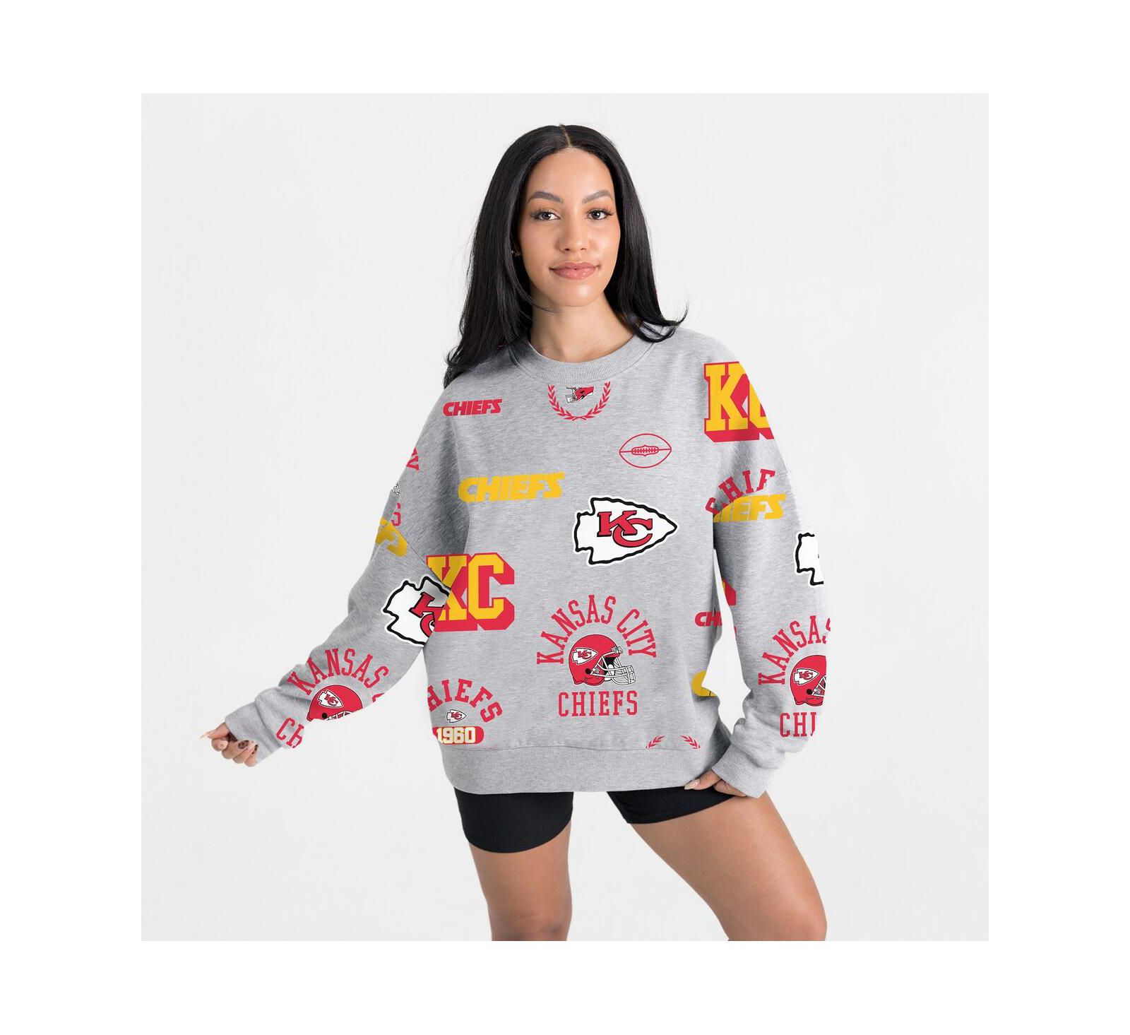 Женский флисовый свитшот Gameday Couture Heather Gray Kansas City Chiefs