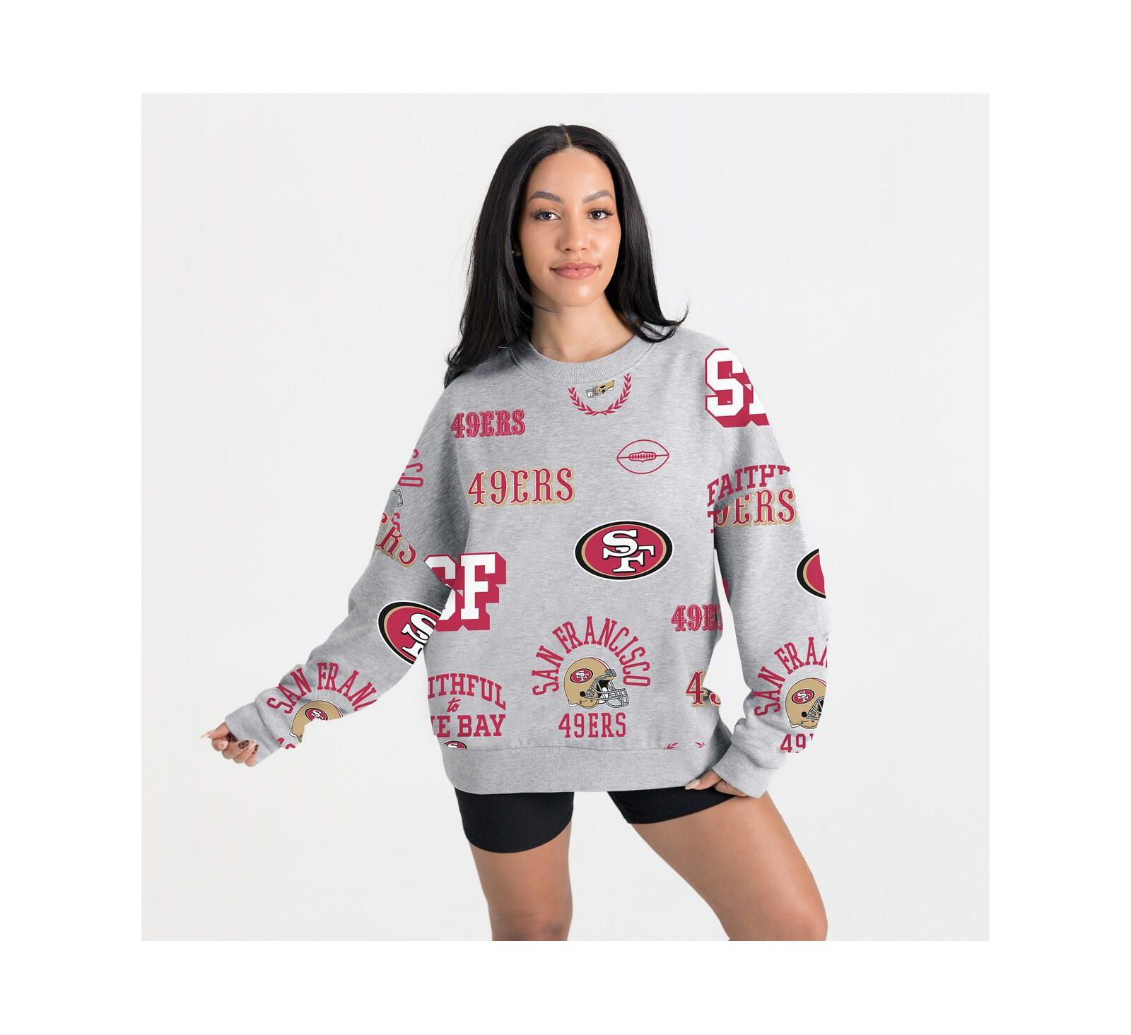 Женский флисовый свитшот Gameday Couture San Francisco 49ers Always On Repeat, цвет Heather Gray