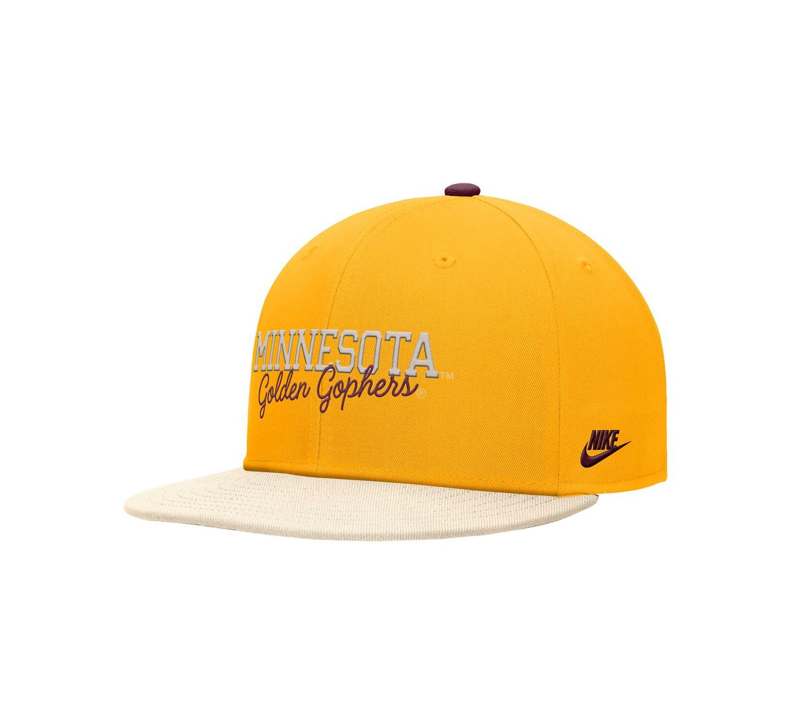 Мужская кепка Nike Gold Minnesota Golden Gophers Vintage Script Pro Dri-FIT Snapback