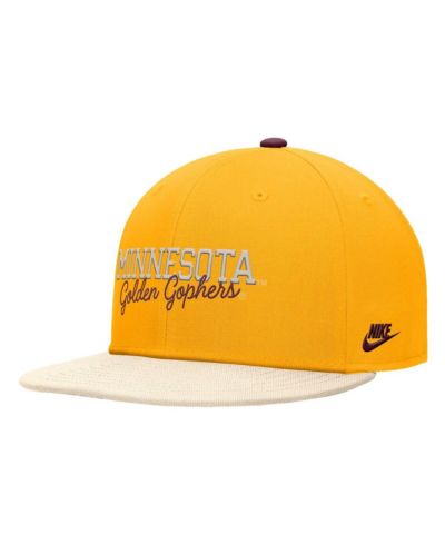 Мужская кепка Nike Gold Minnesota Golden Gophers Vintage Script Pro Dri-FIT Snapback