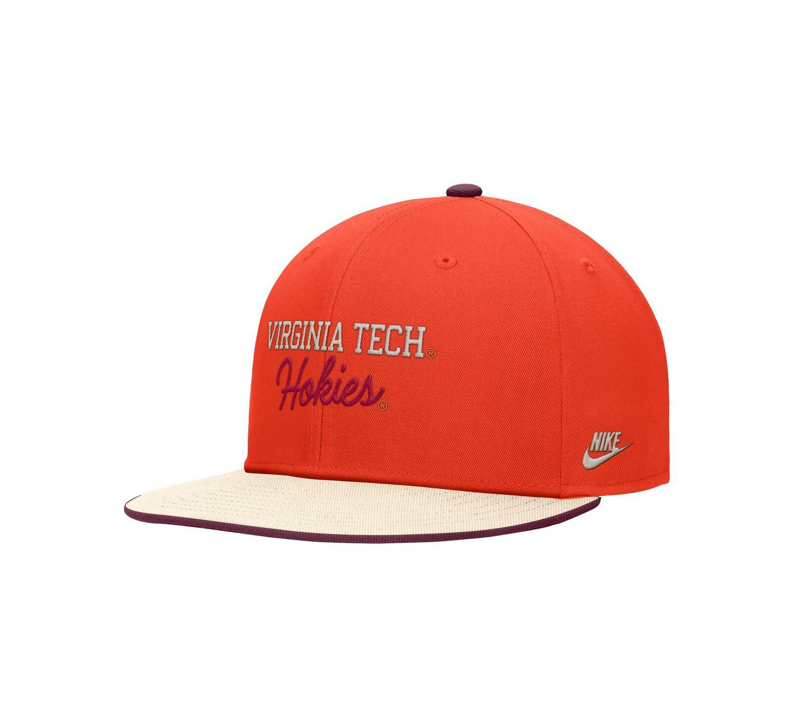 Nike Men's Orange Virginia Tech Hokies Vintage Script Pro Dri-FIT Snapback Hat
