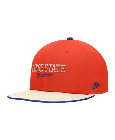 Мужская кепка Nike Orange Boise State Broncos Vintage Script Pro Dri-FIT Snapback
