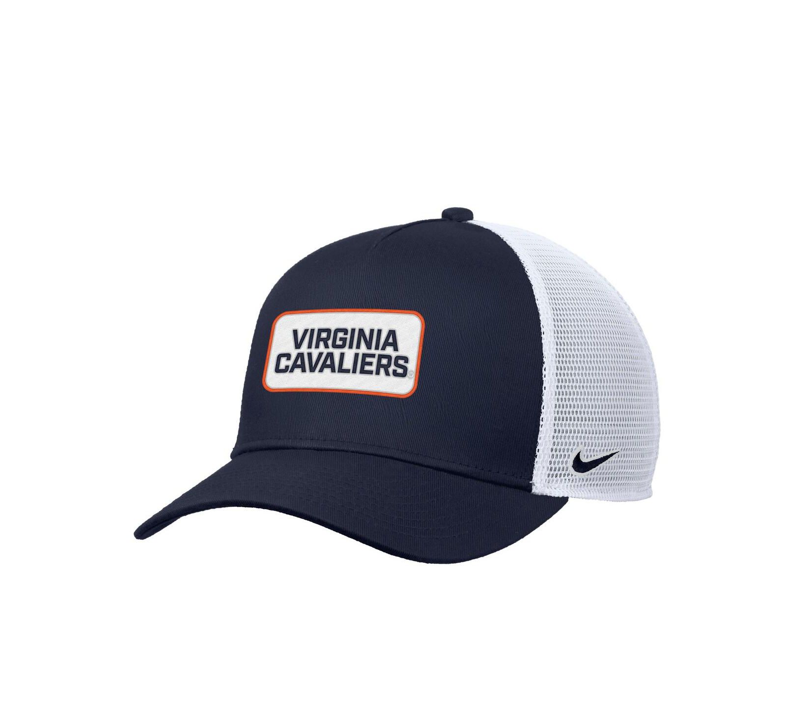 Nike Men's Navy Virginia Cavaliers 2025 On-Field Rise Trucker Performance Adjustable Hat