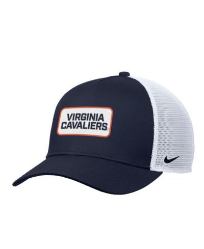 Мужская кепка Nike Virginia Cavaliers 2025 On-Field Rise Trucker Performance Adjustable Navy