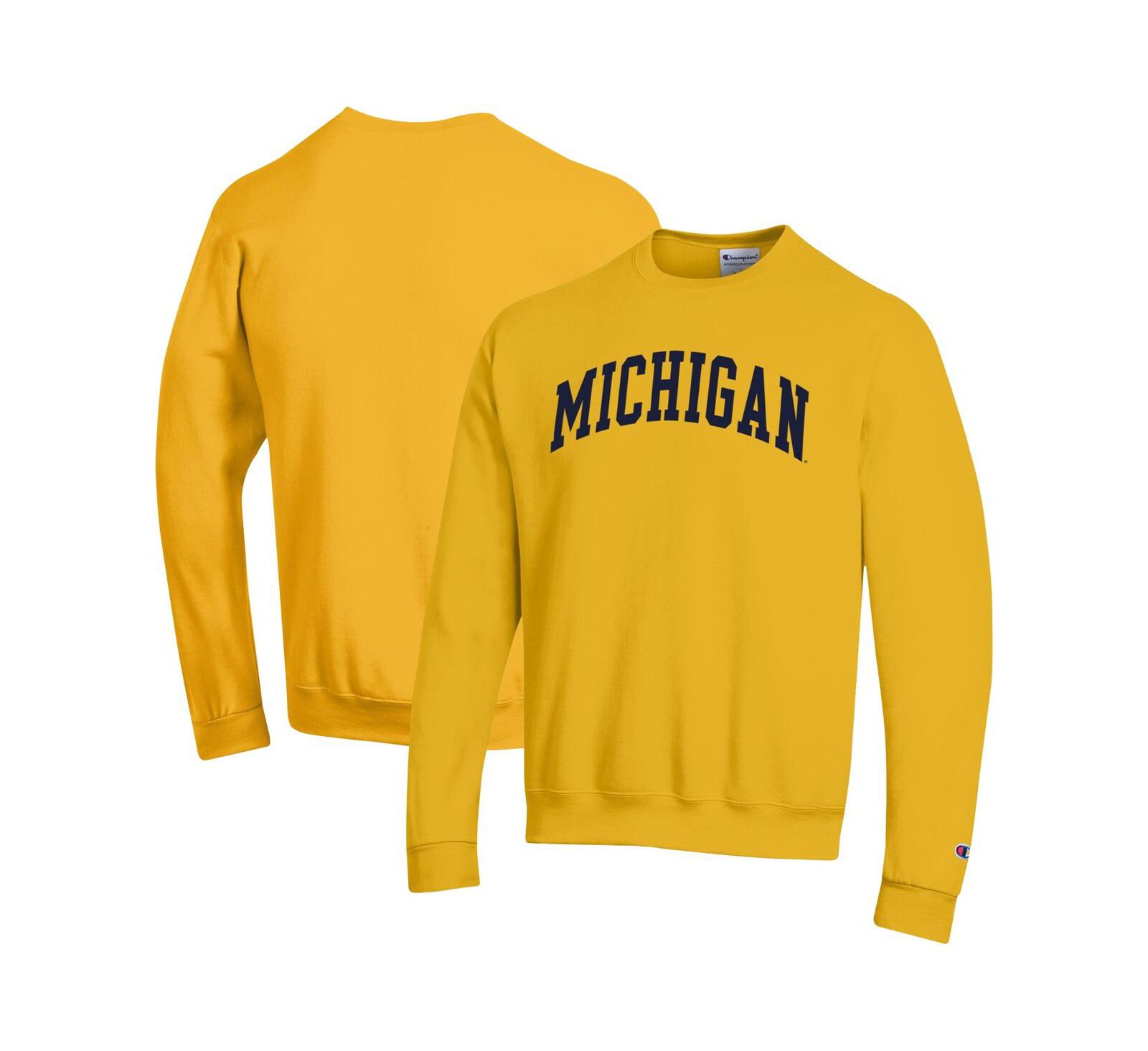 Champion Мужской флисовый свитшот Basic Arch Maize Michigan Wolverines