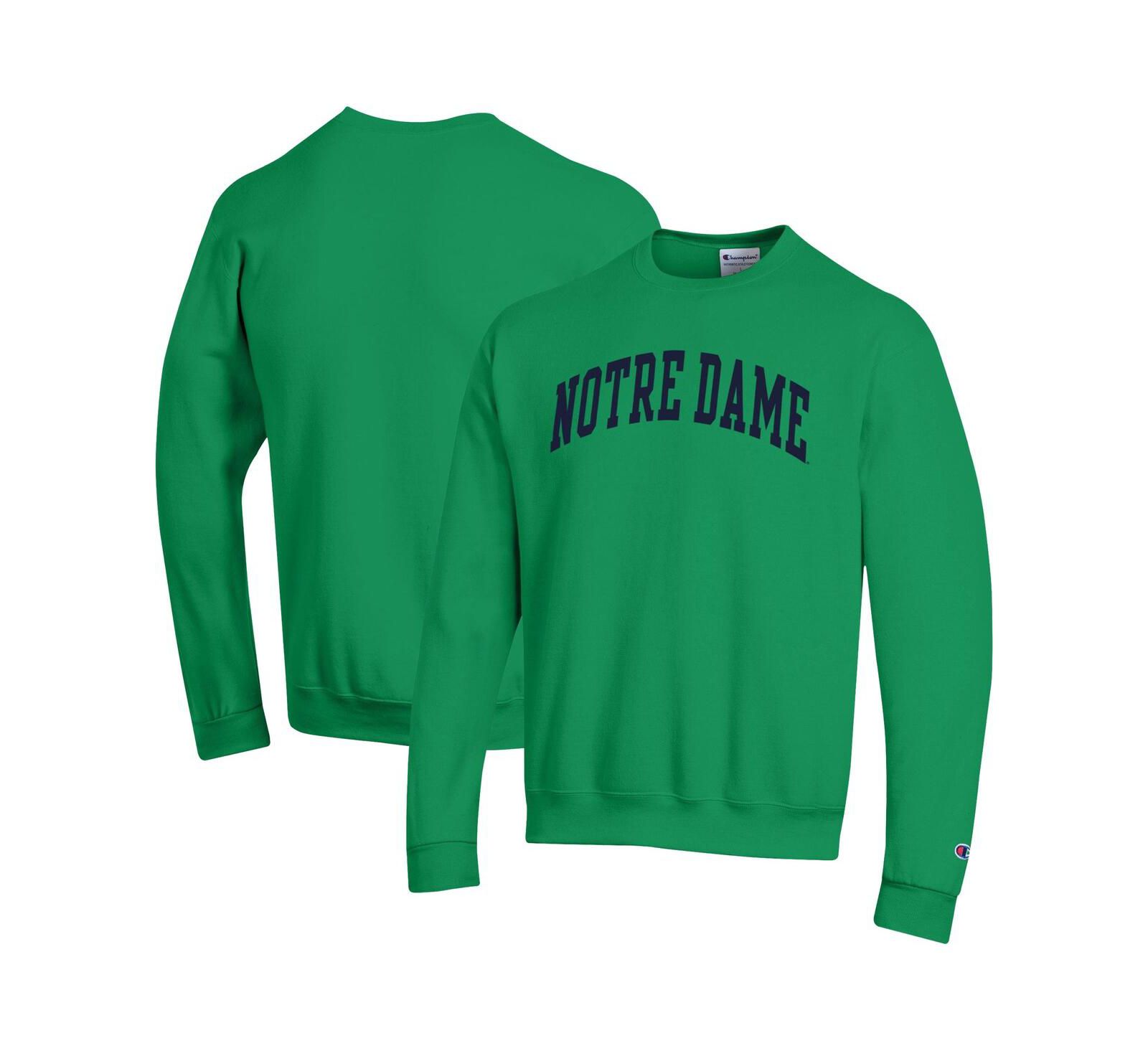 Мужской флисовый свитшот Champion с принтом Notre Dame Fighting Irish
