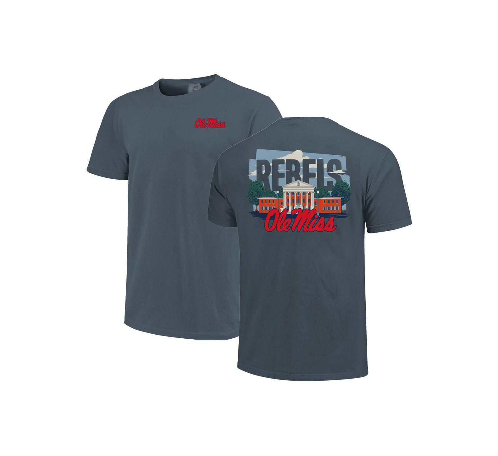Мужская и женская футболка Image One Navy Ole Miss Rebels Hyper Local Lyceum