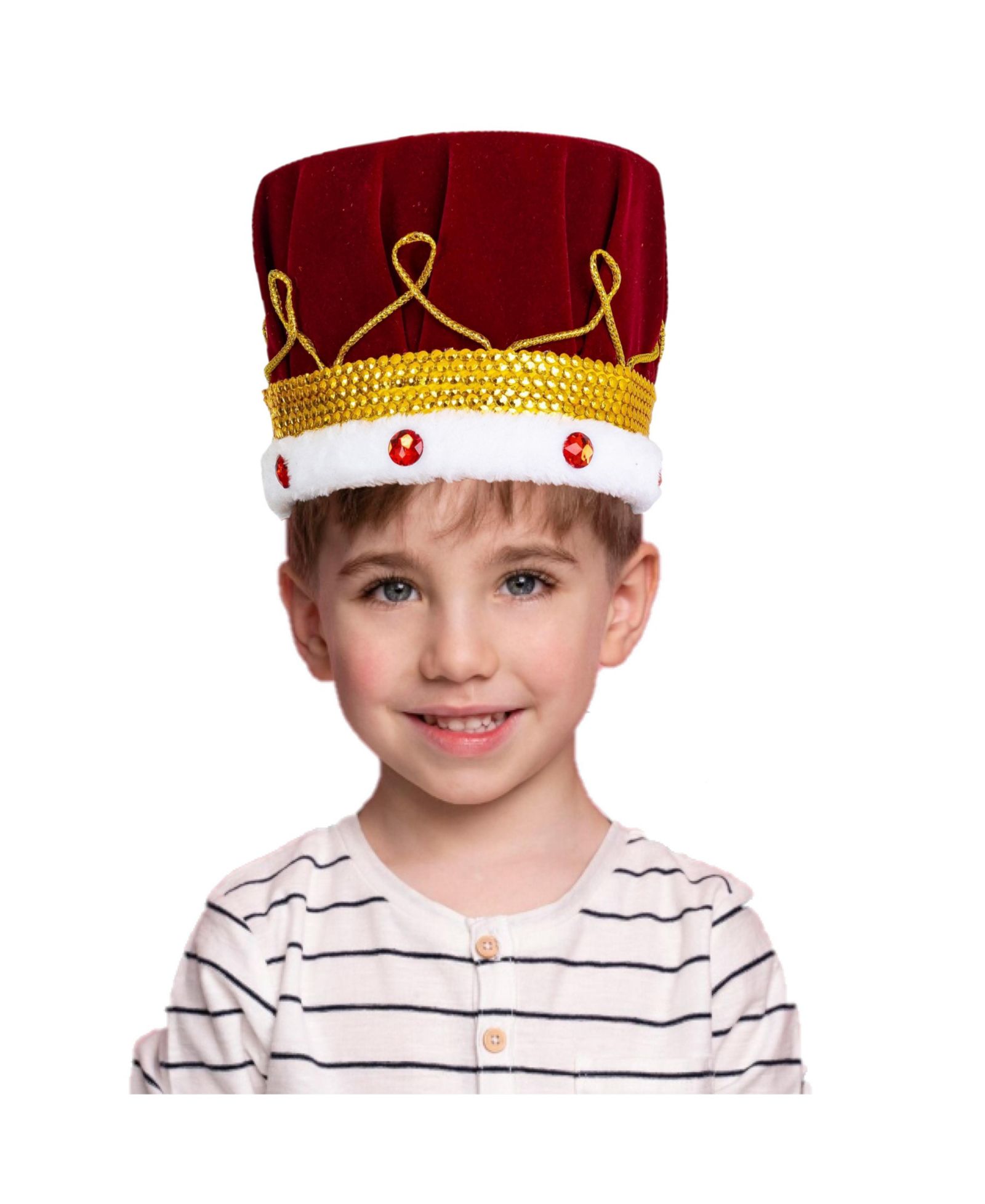 Детская корона Dress Up America Red Velvet King