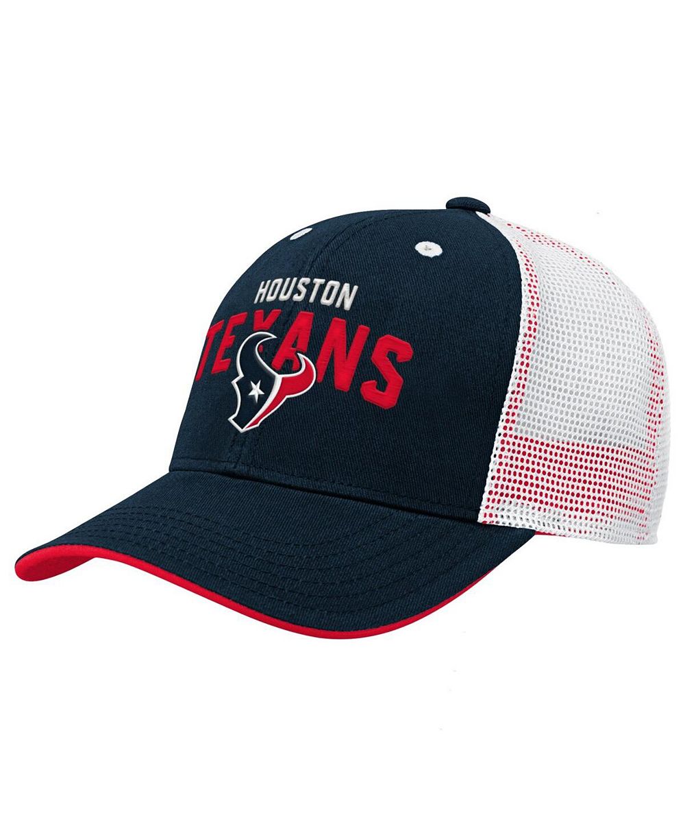 Детская кепка Outerstuff Big Boys and Girls Navy Houston Texans Core Lockup Trucker Adjustable