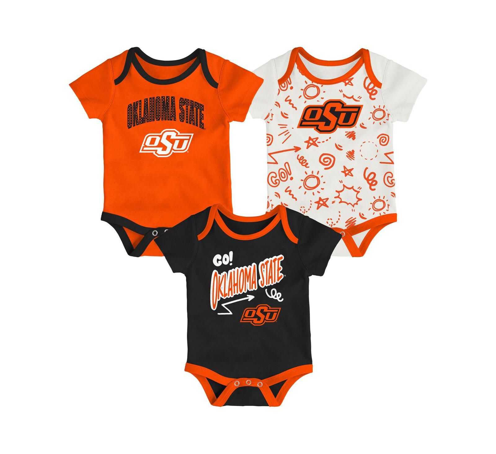 Outerstuff Детский набор из 3-х боди Oklahoma State Cowboys