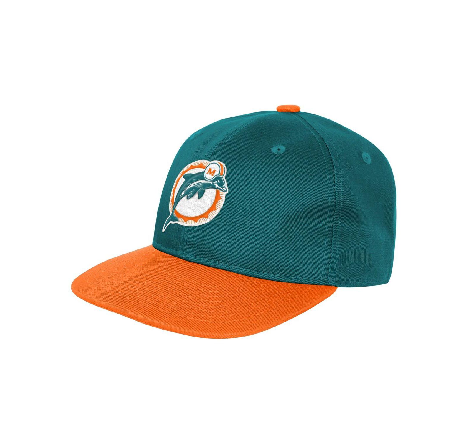 Кепка Outerstuff Big Boys and Girls Aqua Miami Dolphins True Retro регулируемая