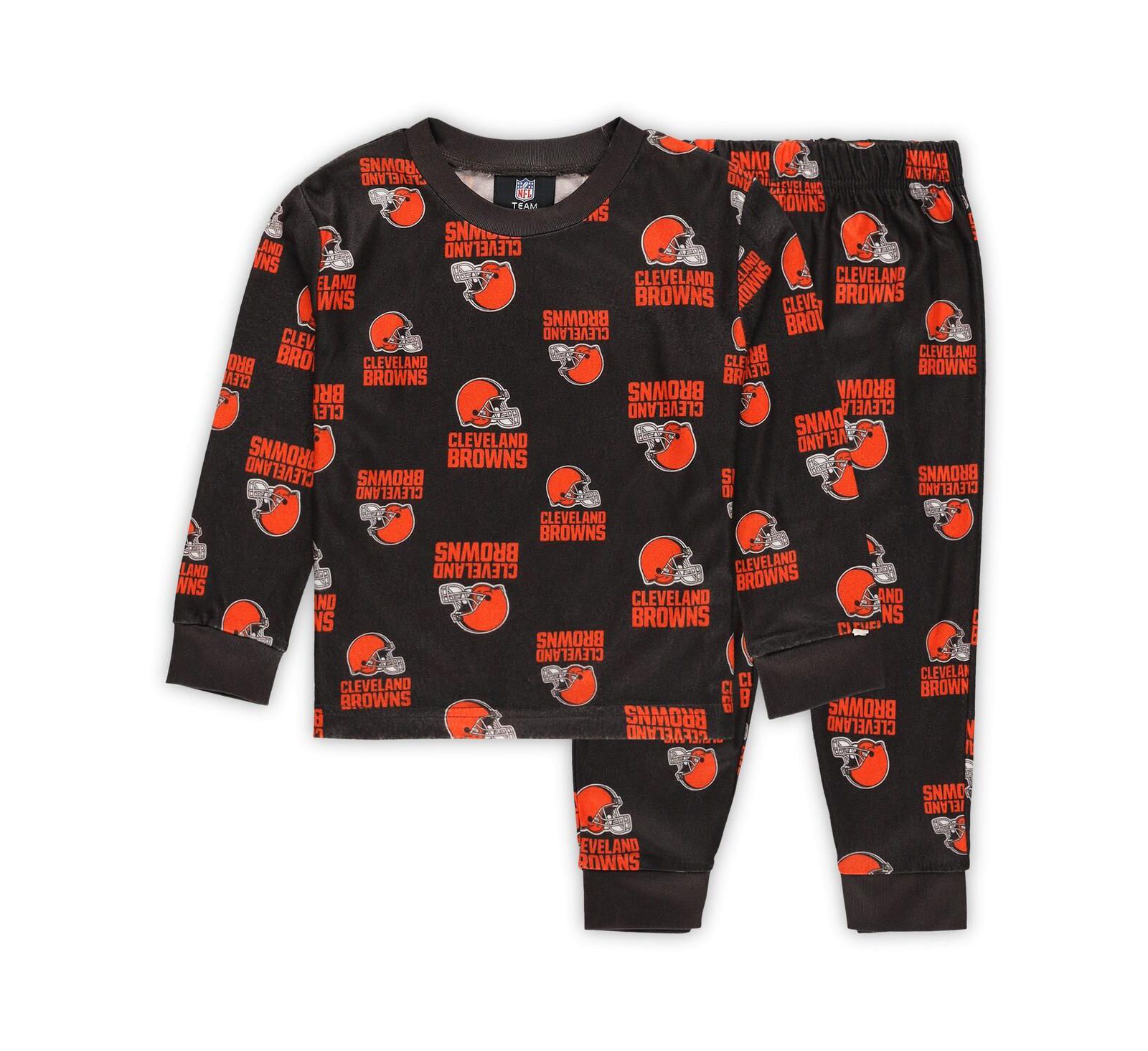 Outerstuff комплект из 2 предметов для малышей Cleveland Browns: футболка с длинным рукавом и брюки