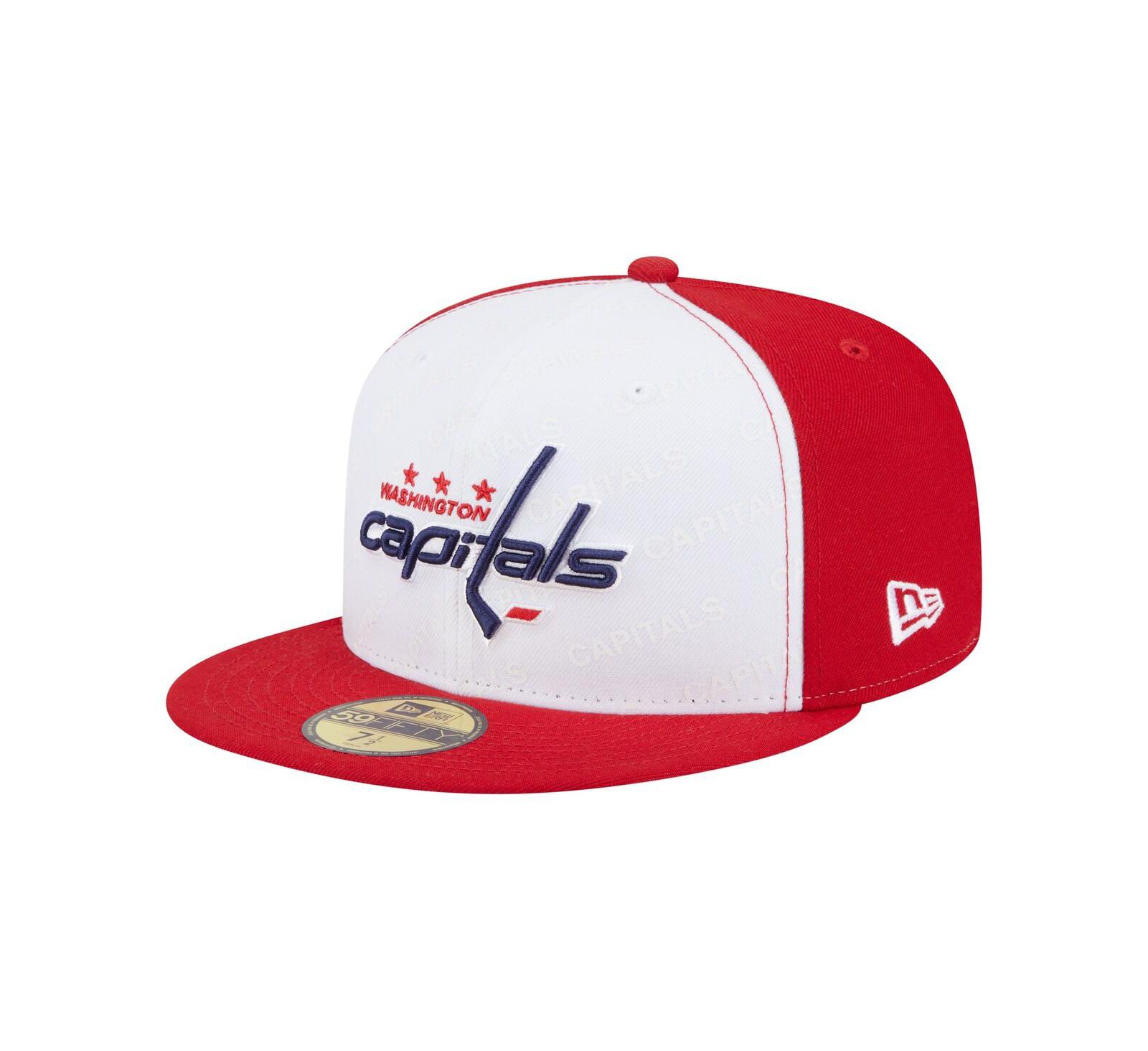 New Era Men's White/Red Washington Capitals Repeat Two-Tone 59FIFTY Fitted Hat