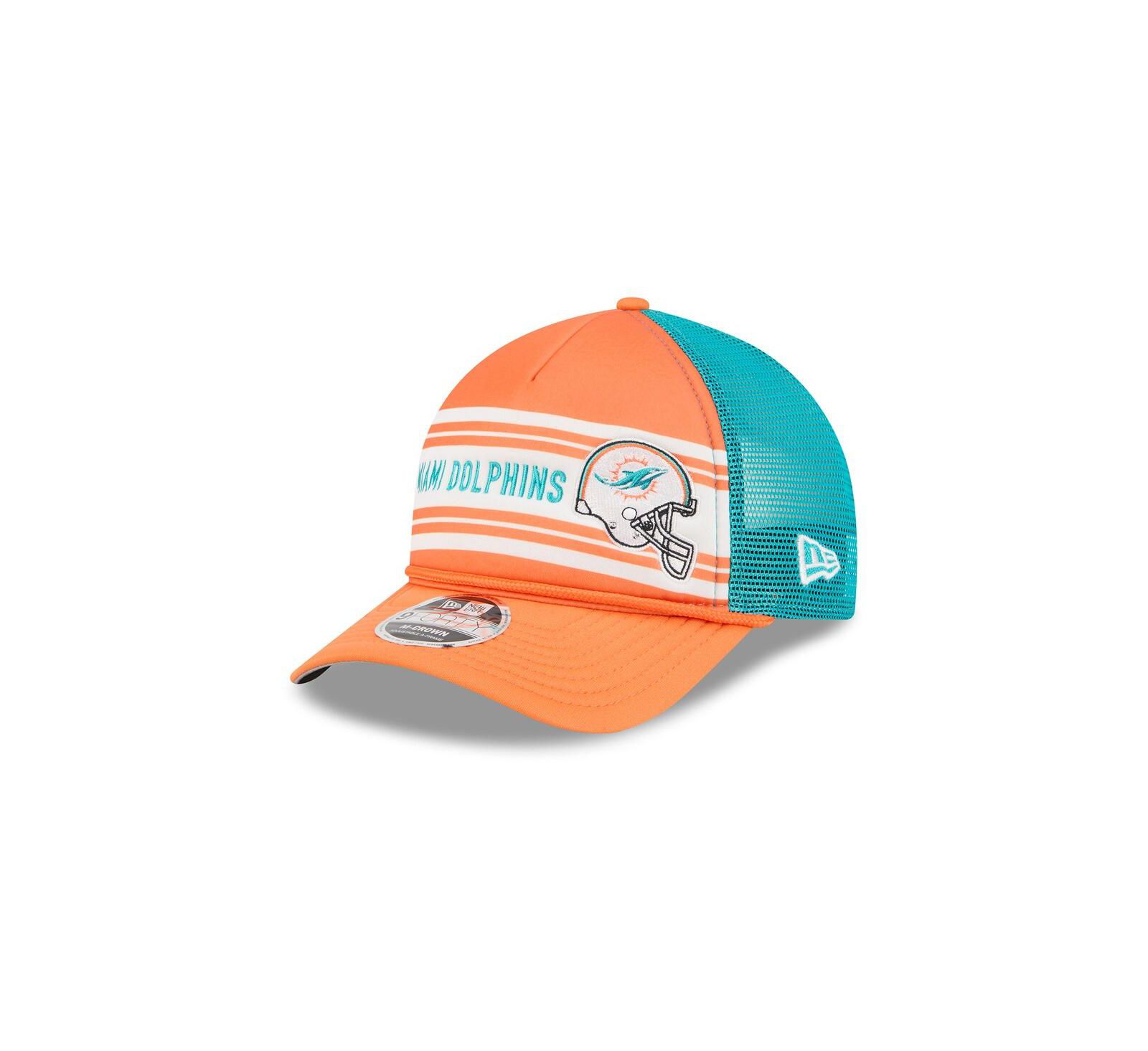 Мужская кепка New Era Miami Dolphins Linear A-Frame 9FORTY Adjustable