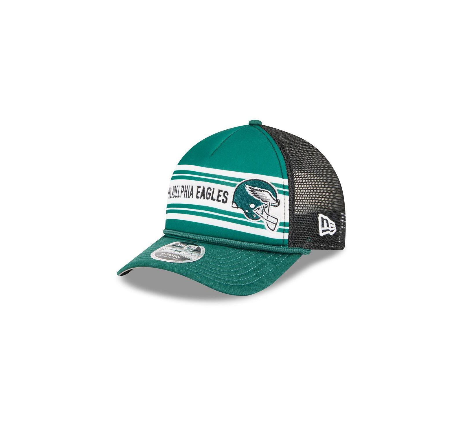 New Era Мужская кепка 9FORTY Adjustable Philadelphia Eagles Linear A-Frame, зеленая