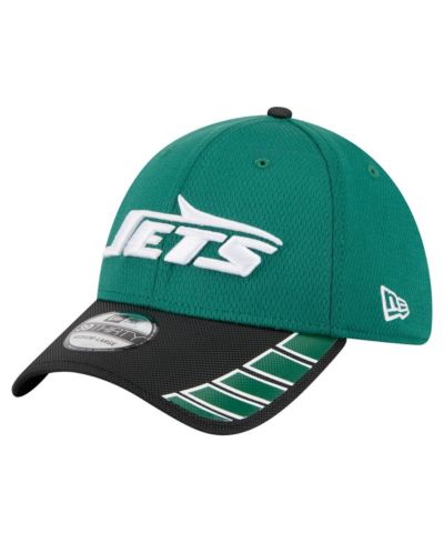 New Era Мужская кепка Green New York Jets Visor Hit 39THIRTY Flex