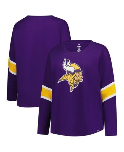 Женская футболка Fanatics Minnesota Vikings Plus Size, фиолетовая с красным