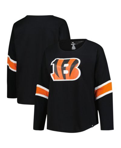 Fanatics Женская футболка Cincinnati Bengals Plus Size Redzone 3/4-Sleeve Scoop Neck Black