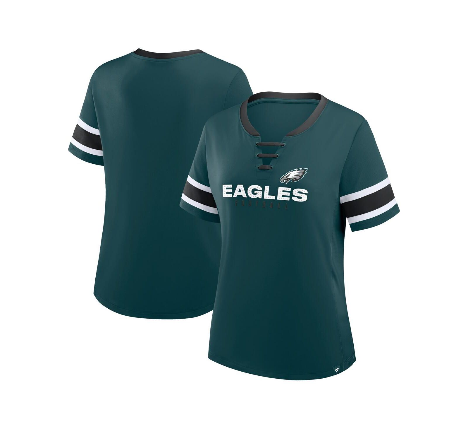 Женская футболка Fanatics Midnight Green Philadelphia Eagles Plus Size Red Zone Athena