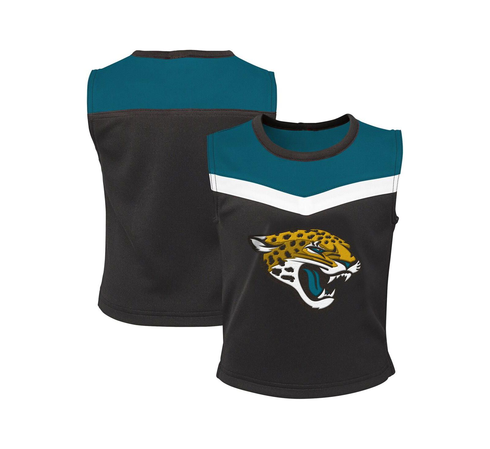 Комплект из 2 предметов для девочек Jacksonville Jaguars Spirit Cheerleader, бирюзовый