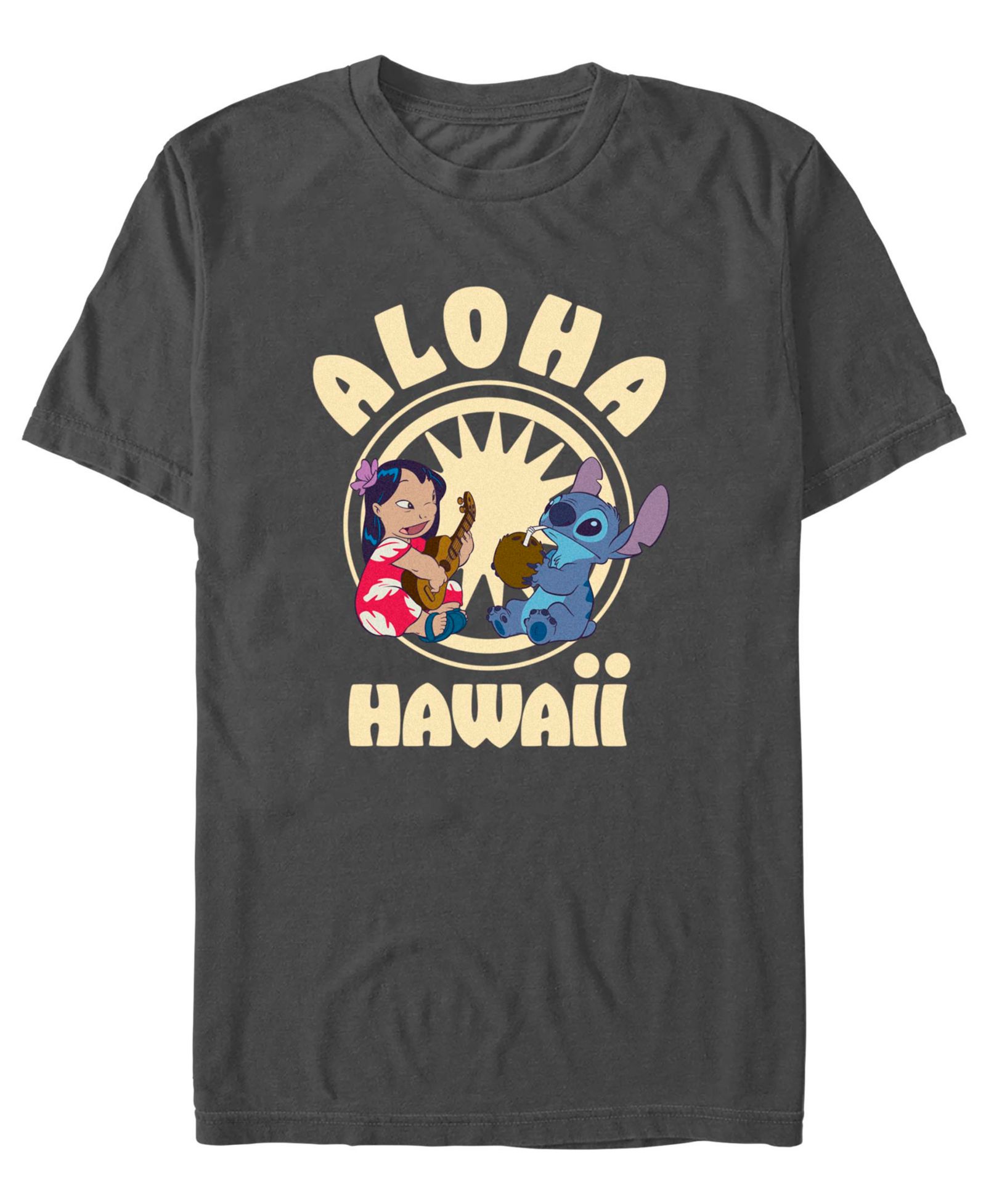 Fifth Sun Men's Lilo & Stitch Graphic Print T-Shirt