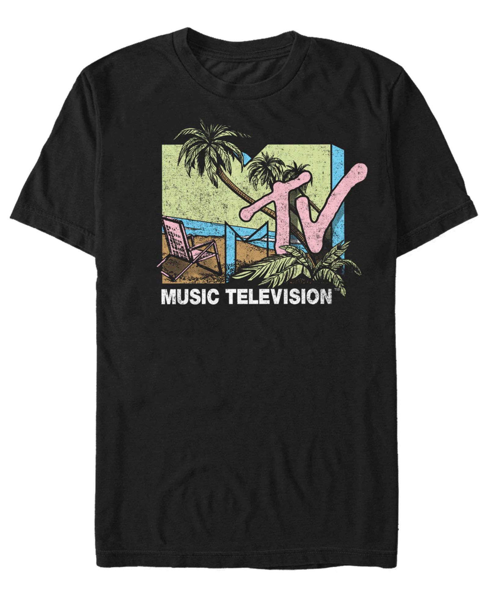Fifth Sun Men's MTV Crewneck Short Sleeve T-Shirt
