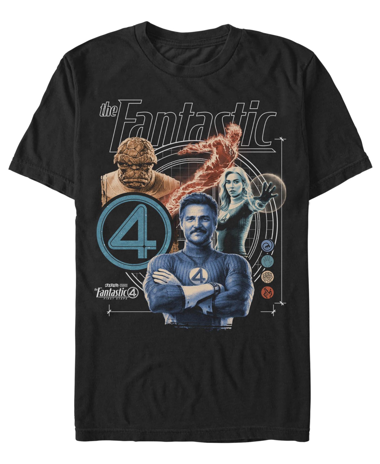 Fifth Sun Мужской Fantastic 4 First Steps Crewneck T-Shirt