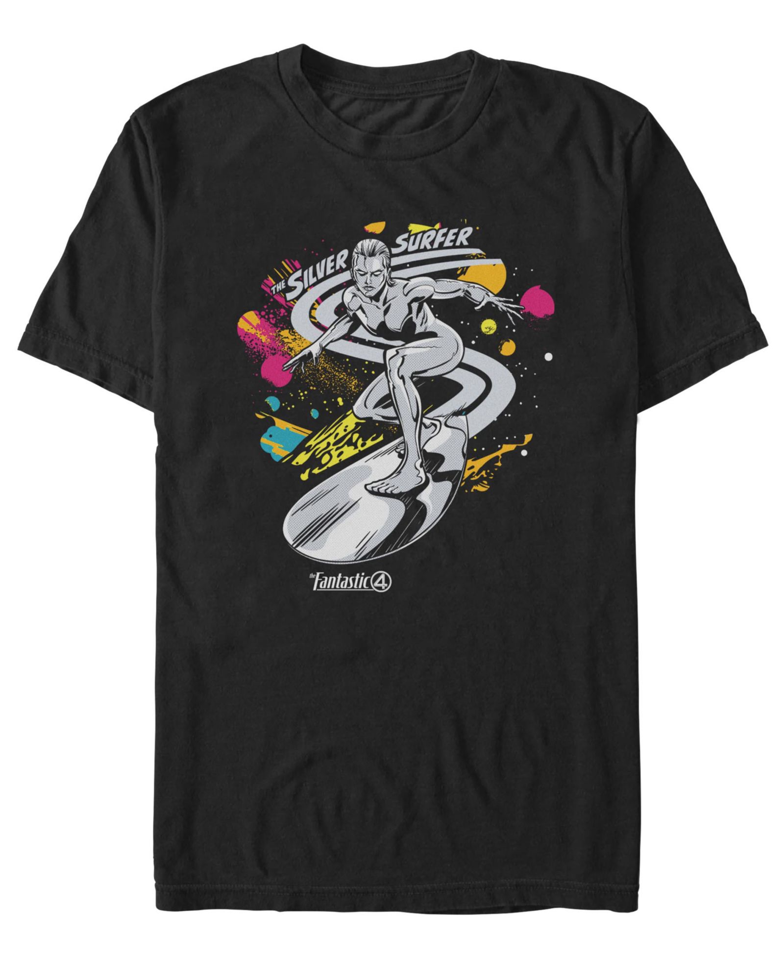 Fifth Sun Men's Fantastic 4 First Steps Cosmic Silver Surfer T-Shirt