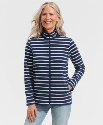 Deep sea navy/ivory stripe