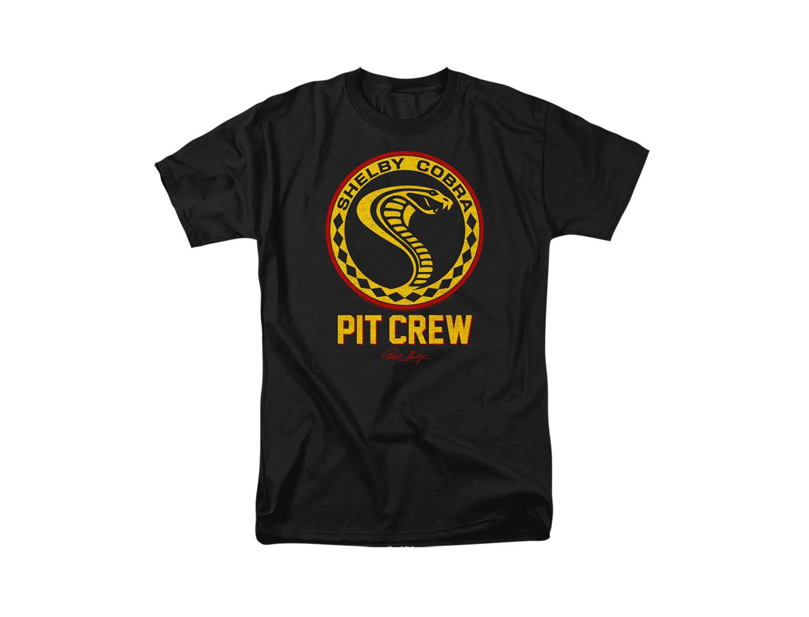 Shelby Cobra Men's Shelby Vintage Pit Crew Badge T Shirt
