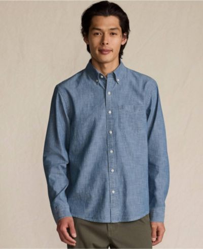 Мужская рубашка Lands' End Long Sleeve Chambray