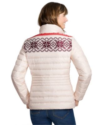 Bright poppy fairisle